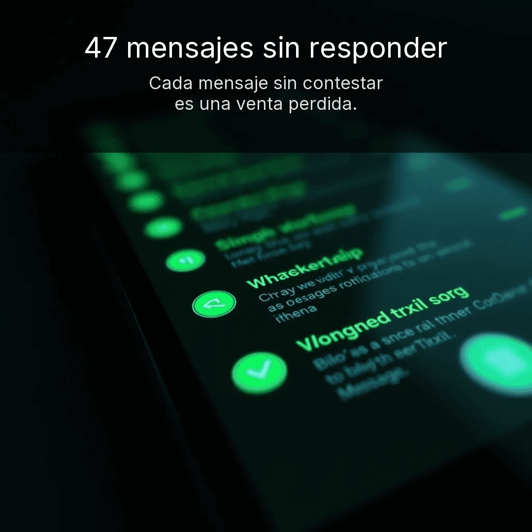 Mensajes sin responder acumulandose